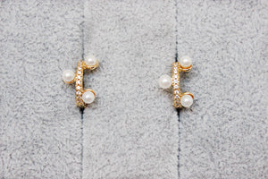 Tri pearl hoops