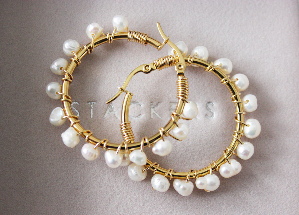 Pearl Hoops